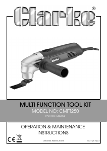 Handleiding Clarke CMFT 250 Multitool
