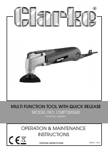 Handleiding Clarke CMFT 300QR Multitool