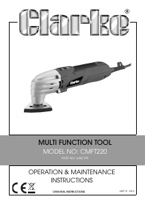 Handleiding Clarke CMFT 220 Multitool