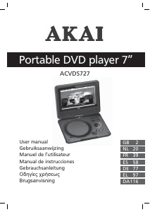 Manual Akai ACVDS727 DVD Player
