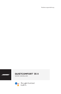Bedienungsanleitung Bose QuietComfort 35 II Kopfhörer