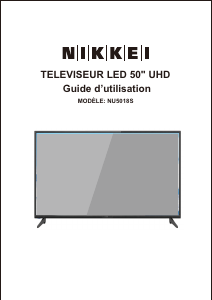 Mode d’emploi Nikkei NU5018S Téléviseur LED