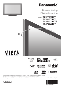 Bruksanvisning Panasonic TX-P37X10Y Viera Plasma TV