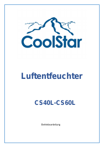 Bedienungsanleitung CoolStar CS50L Luftentfeuchter