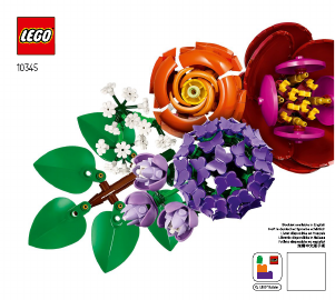 Instrukcja Lego set 10345 Botanical Collection Kwiatowa kompozycja