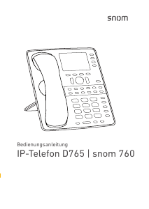 Bedienungsanleitung Snom D765 IP-telefon