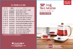 사용 설명서 키친플라워 KEK-EM1700BE Tea Master 티 머신