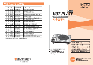 사용 설명서 키친플라워 KEP-TM1500 레인지