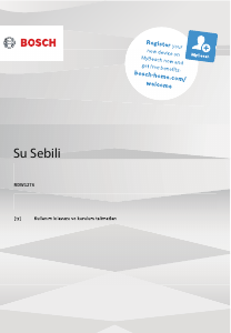 Kullanım kılavuzu Bosch RDW1276 Su sebili