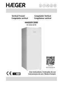 Manual Haeger FR-20W.007B Congelador