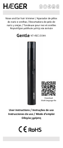 Manual Haeger NT-REC.004A Gentle Nose Hair Trimmer