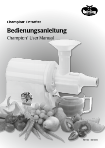 Bedienungsanleitung Keimling 50990 Champion Entsafter