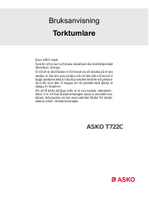 Bruksanvisning Asko T722C Torktumlare