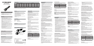 Handleiding Nitecore DL30 Zaklamp