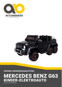 Bedienungsanleitung Actionbikes Mercedes-Benz G63 Kinderauto