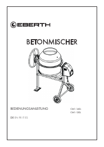 Manual de uso Eberth CM1-120 Mezclador de cemento