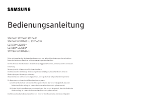 Bedienungsanleitung Samsung S27D800UAU LED monitor