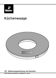 Bedienungsanleitung Tchibo 322117 Küchenwaage