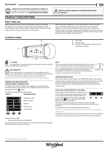 Handleiding Whirlpool WHC18D041A1 Koel-vries combinatie