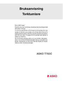 Bruksanvisning Asko T783C Torktumlare