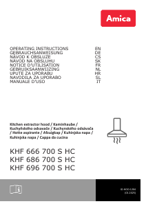 Handleiding Amica KHF 666 700 S HC Afzuigkap