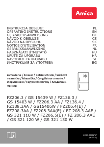 Handleiding Amica GS 321 130 W Vriezer