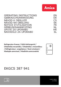 Handleiding Amica EKGCS 387 941 Koel-vries combinatie