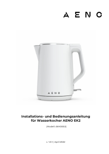Bedienungsanleitung AENO EK2 Wasserkocher