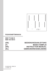 Handleiding Amica KMI 774 660 E Kookplaat