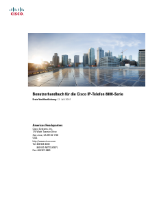 Bedienungsanleitung Cisco 8861 IP-telefon