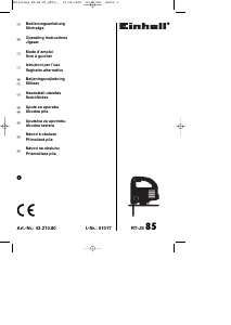 Brugsanvisning Einhell RT-JS 85 Stiksav