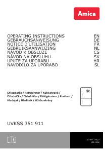 Priručnik Amica UVKSS 351 911 Hladnjak