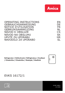 Manuál Amica EVKS 16172/1 Lednice