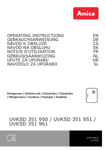 Handleiding Amica UVKSD 351 961 Koelkast