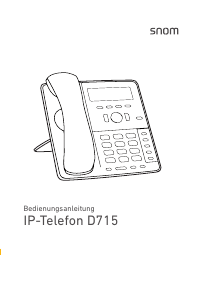 Bedienungsanleitung Snom D715 IP-telefon