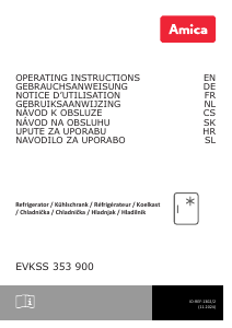 Bedienungsanleitung Amica EVKSS 353 900 Kühlschrank