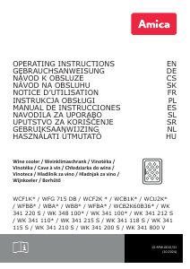 Handleiding Amica WK 341 800 V Wijnklimaatkast