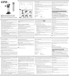Manuale CFH KB 80 Torcia da cucina
