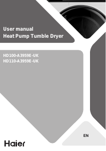Handleiding Haier HD110-A3959E-UK Wasdroger