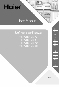 Handleiding Haier HTR3518ENMW Koel-vries combinatie
