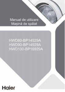 Manual Haier HWD100-BP16929A Mașină de spalat cu uscator