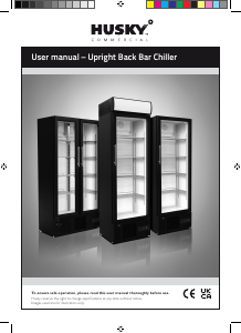 Manual Husky CUB300RH-BK-UK-AL Refrigerator