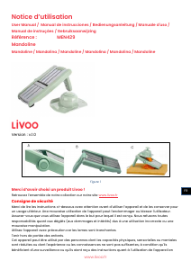 Handleiding Livoo MEN429 Mandoline