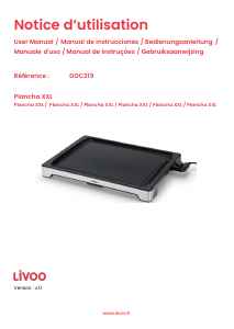 Manual de uso Livoo DOC319 Parrilla de mesa