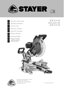 Mode d’emploi Stayer SCR 315 W Scie à onglet