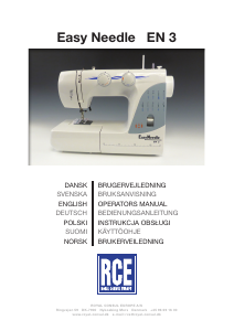 Brugsanvisning RCE Easy Needle 3 Symaskine