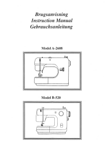 Bedienungsanleitung RCE EVA 520 Nähmaschine