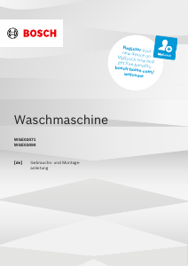 Bedienungsanleitung Bosch WGE02490 Waschmaschine