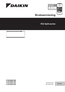 Bruksanvisning Daikin FTXP50N5V1B9 Luftkonditionering