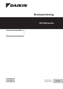 Bruksanvisning Daikin FTXP71N2V1B Luftkonditionering